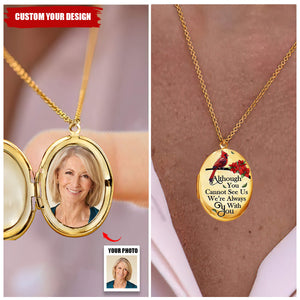 Custom Photo Memorial In Loving Memory Forever In My Heart - Personalized Locket Necklace