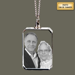 For Memorial - I Will Carry You With Me Until I See You Again Transparent Photo Custom Necklace